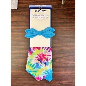 Pet Collar Slide Bow Tie & Bandana 2 Piece Set